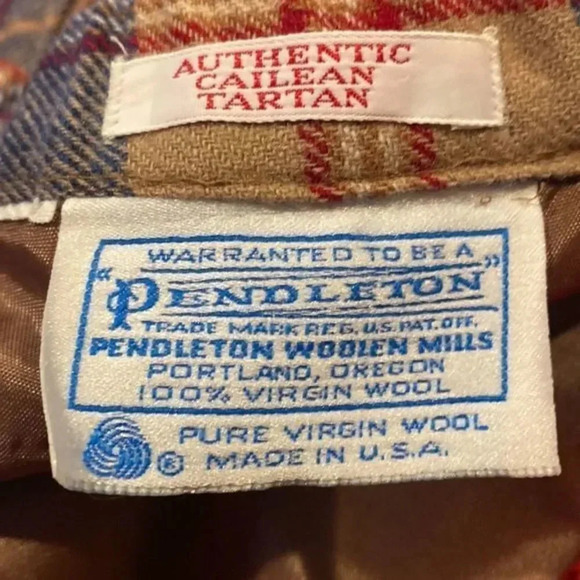 Vintage Pendleton 70’s Authentic Cailean Tartan Wool Skirt Size 16 - Picture 8 of 8